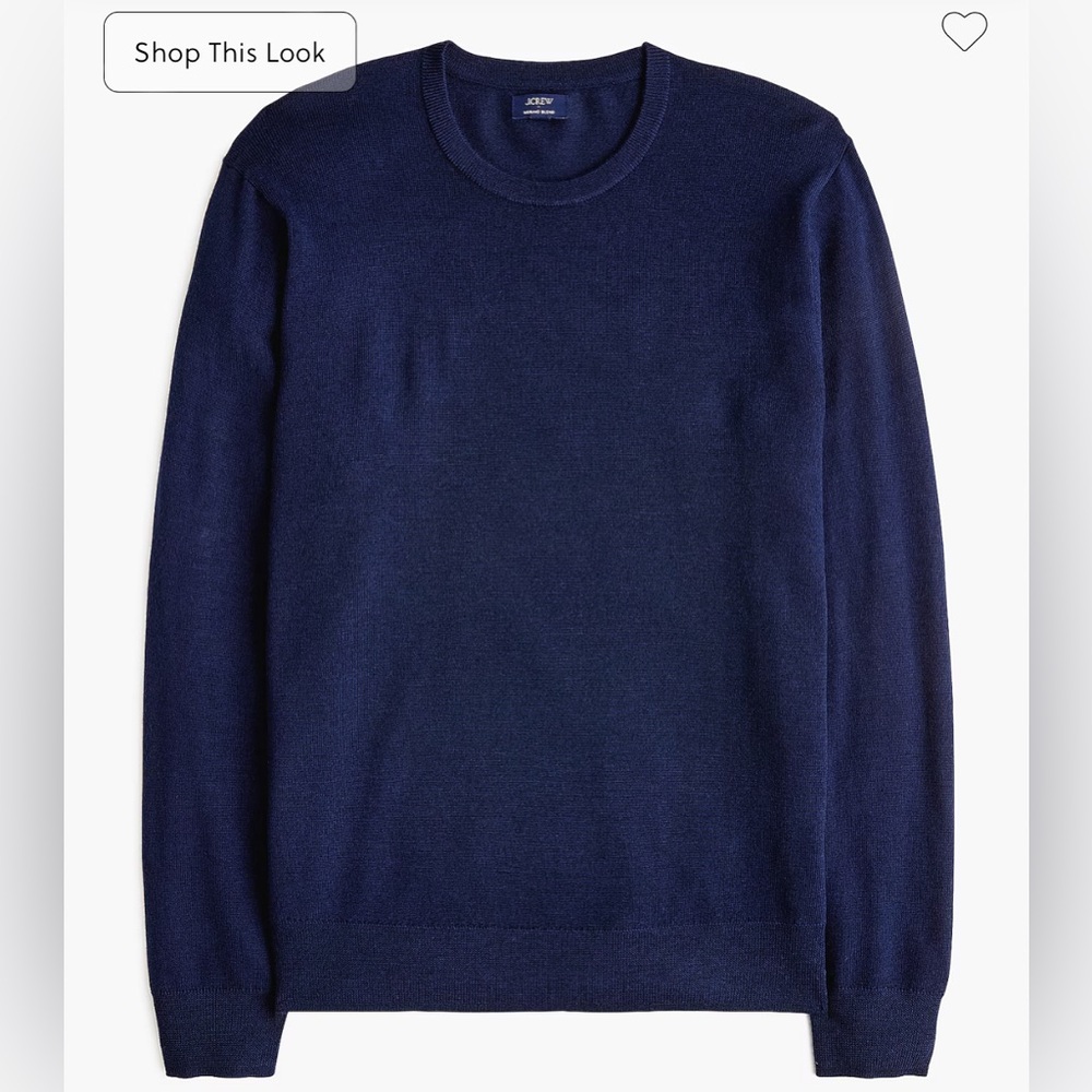 J Crew Merino Wool Blend Crewneck Sweater Size Medium NWOT